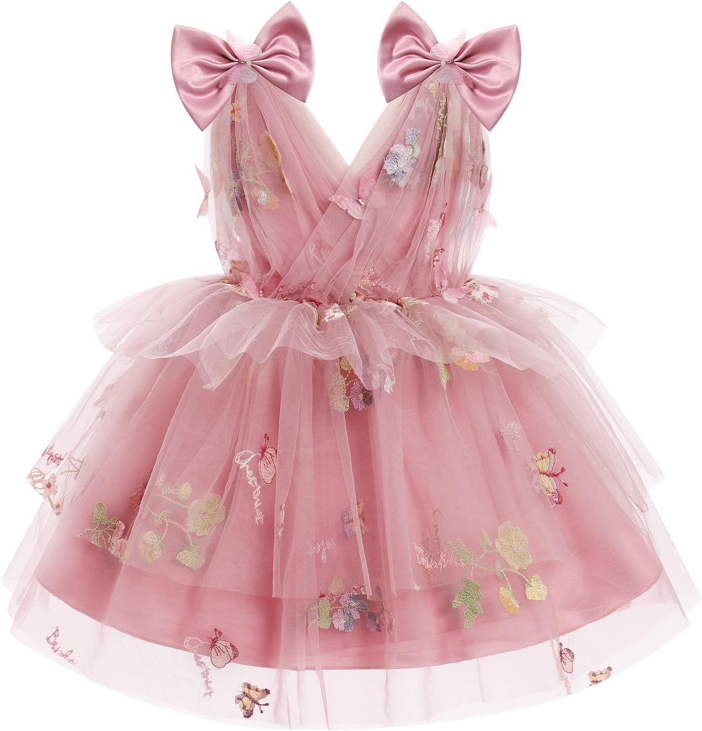 Toddler Girls Butterfly Birthday Dress for Special Occasions