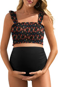 Maternity High Waist Bikini Two Piece - Flattering Support
