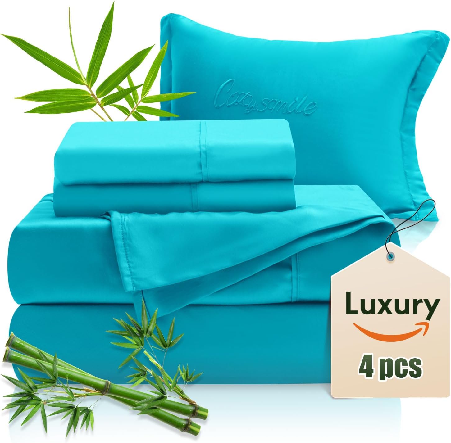 Luxury Cooling Sheet Set for Hot Sleepers in California King Size
