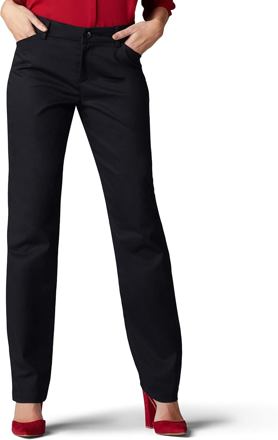 Lee Womens Wrinkle Free Relaxed Fit Straight Leg Pant Review