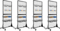 4-Pack Gridwall Panel Display Stand 2ftx5.5ft - Heavy Duty Floor Rack
