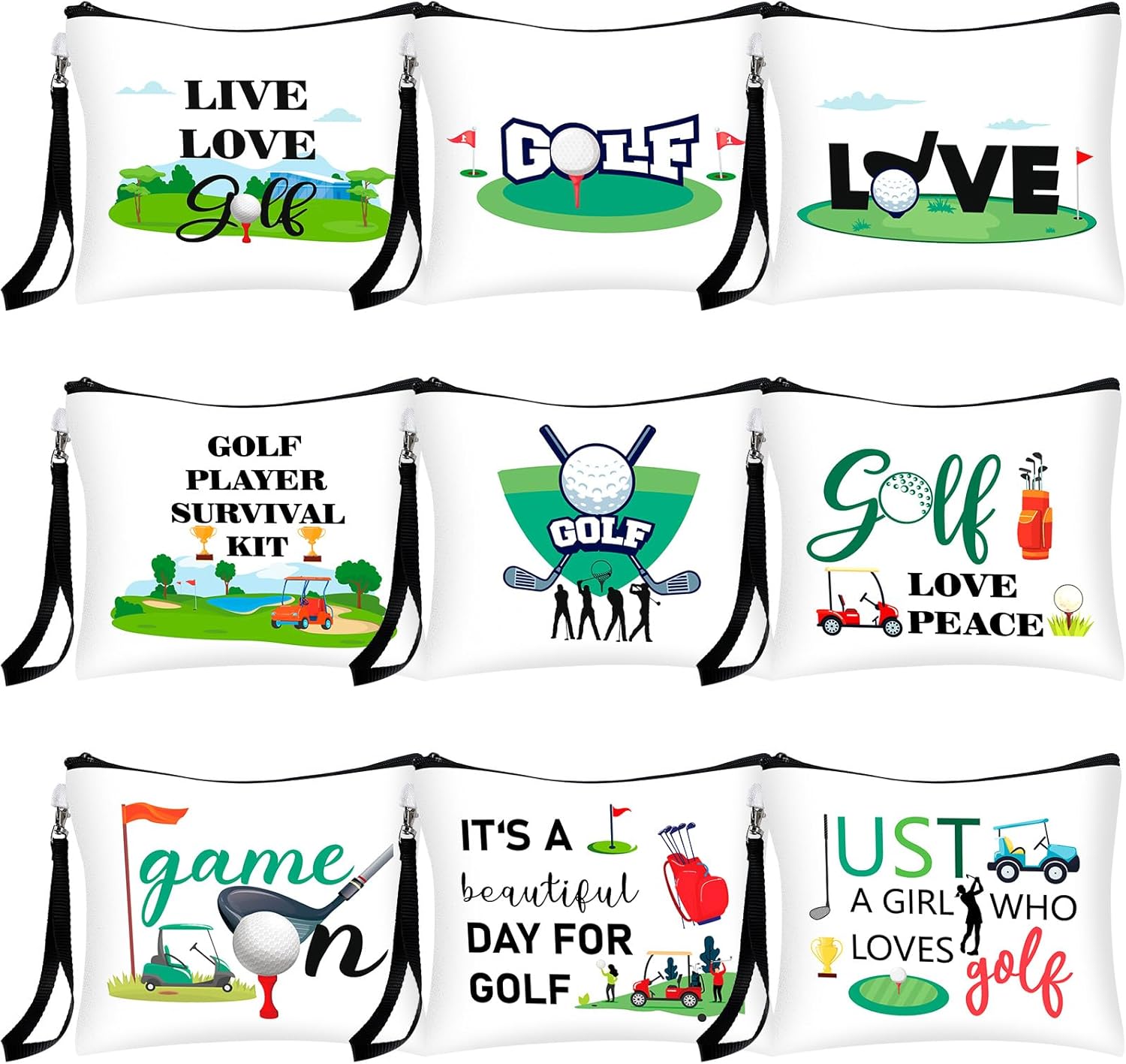 9-Piece Golf Gift Set for Stylish Organizing