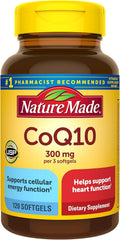 Nature Made CoQ10 300 mg per 3 Softgels - Heart Health & Antioxidant