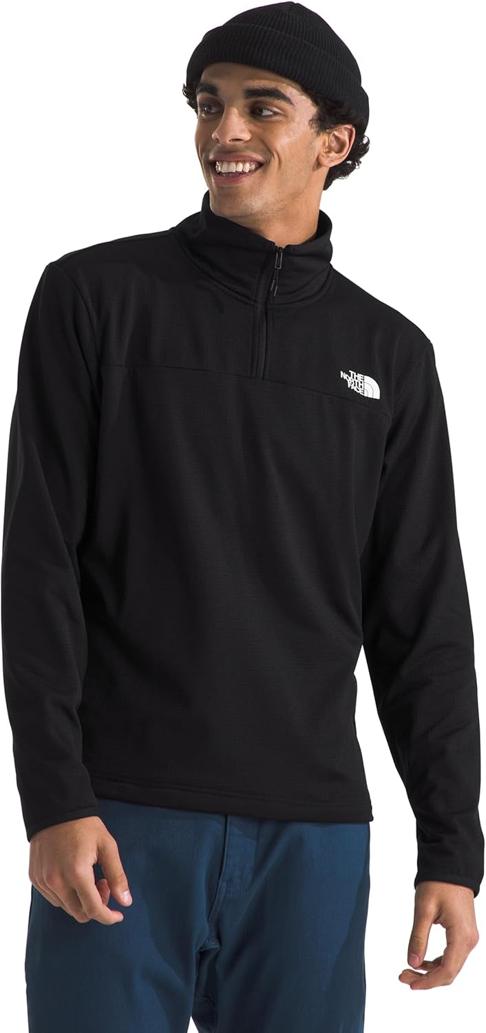 Mens Cedar Trail Grid Fleece Quarter Zip Jacket for Comfort