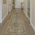 Vintage Distressed 2x8 Washable Brown Runner Rug for Home