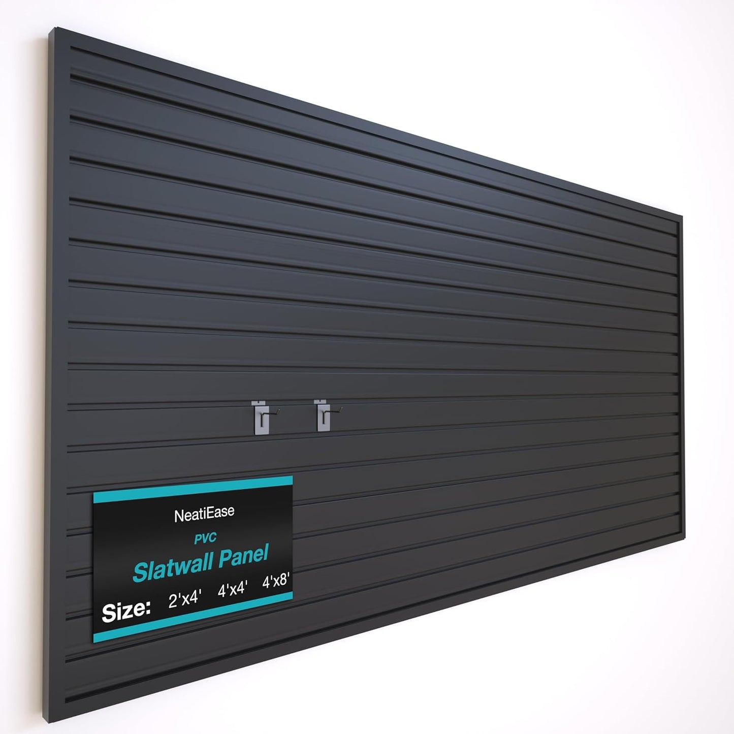 NeatiEase Slatwall Panel Wall Storage Systems for Garage Organization