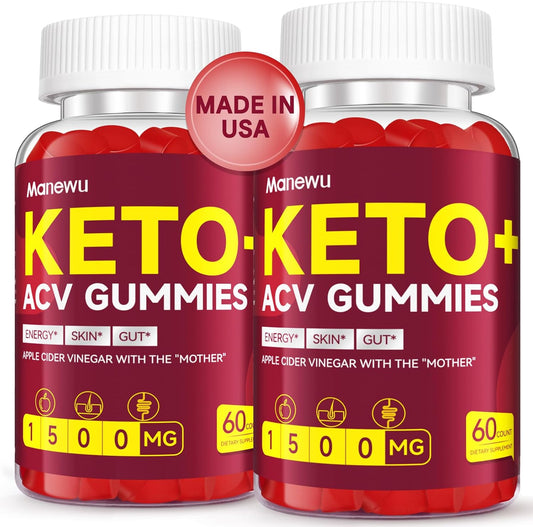 Organic Keto Apple Cider Gummies - Gut Digestion Support
