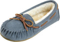 Women's Micro Suede Moccasin Slippers - Cozy Indoor Outdoor