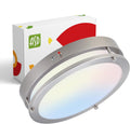ASD LED 14 in Round Flush Mount Light Fixture - Tunable, Battery