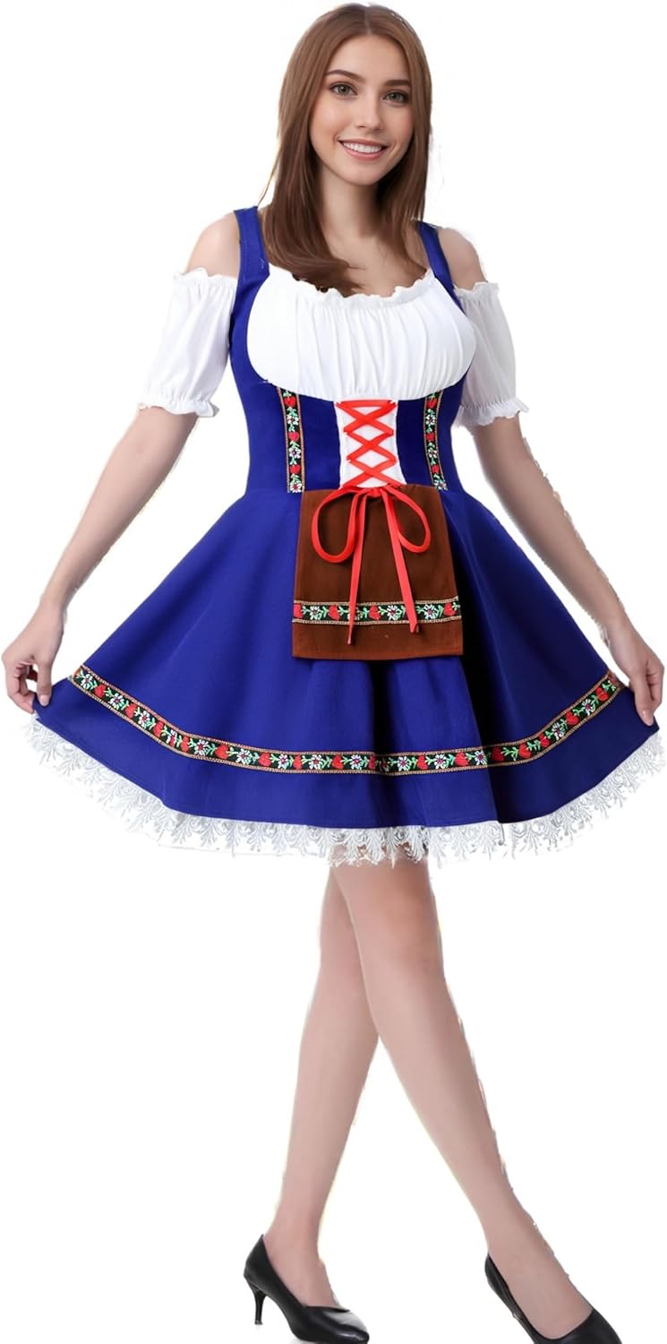 Authentic German Dirndl Dress for Oktoberfest Celebrations