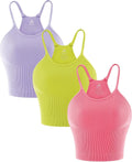 Free to Be Tank Crop Ribbed Racerback Camisole - Smooth Support