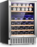 46 Bottle 23.4 in Wine Fridge Dual Zone - Built-In or Freestanding