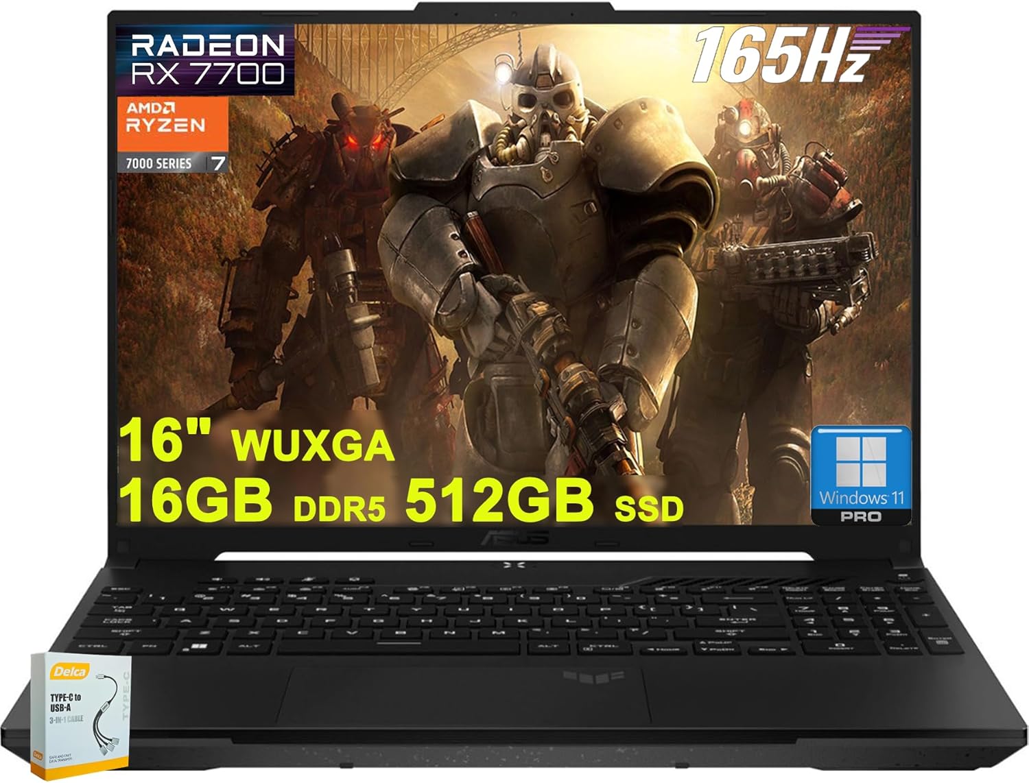 Asus TUF Gaming A16 Laptop with Ryzen 7 and Radeon RX7700S