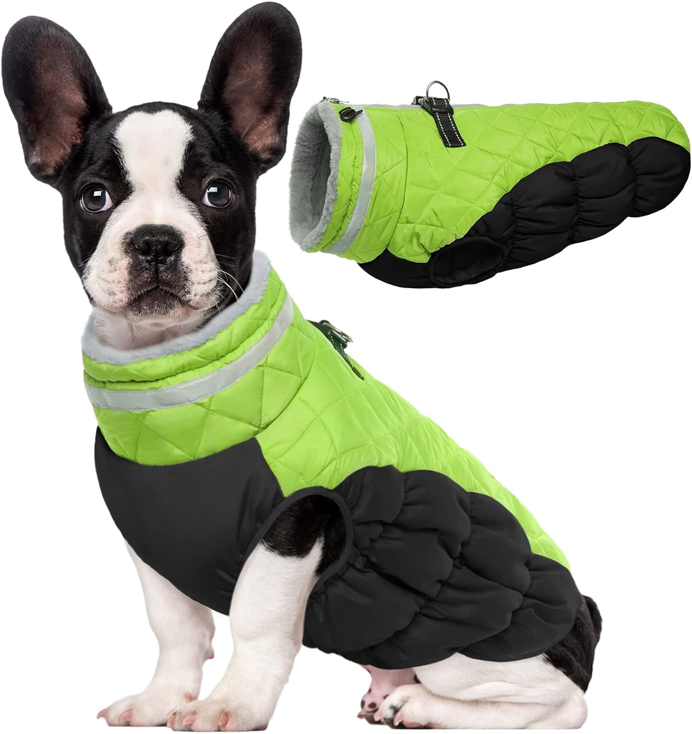 Lelepet Dog Coat Warm Winter Jacket with Harness for Dogs