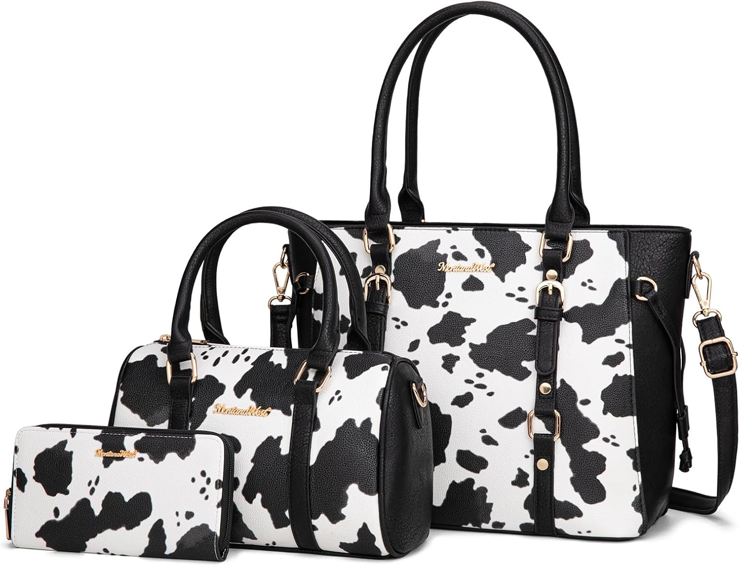 Montana West 3PCS Purses Set for Women Chic Tote and Wallet