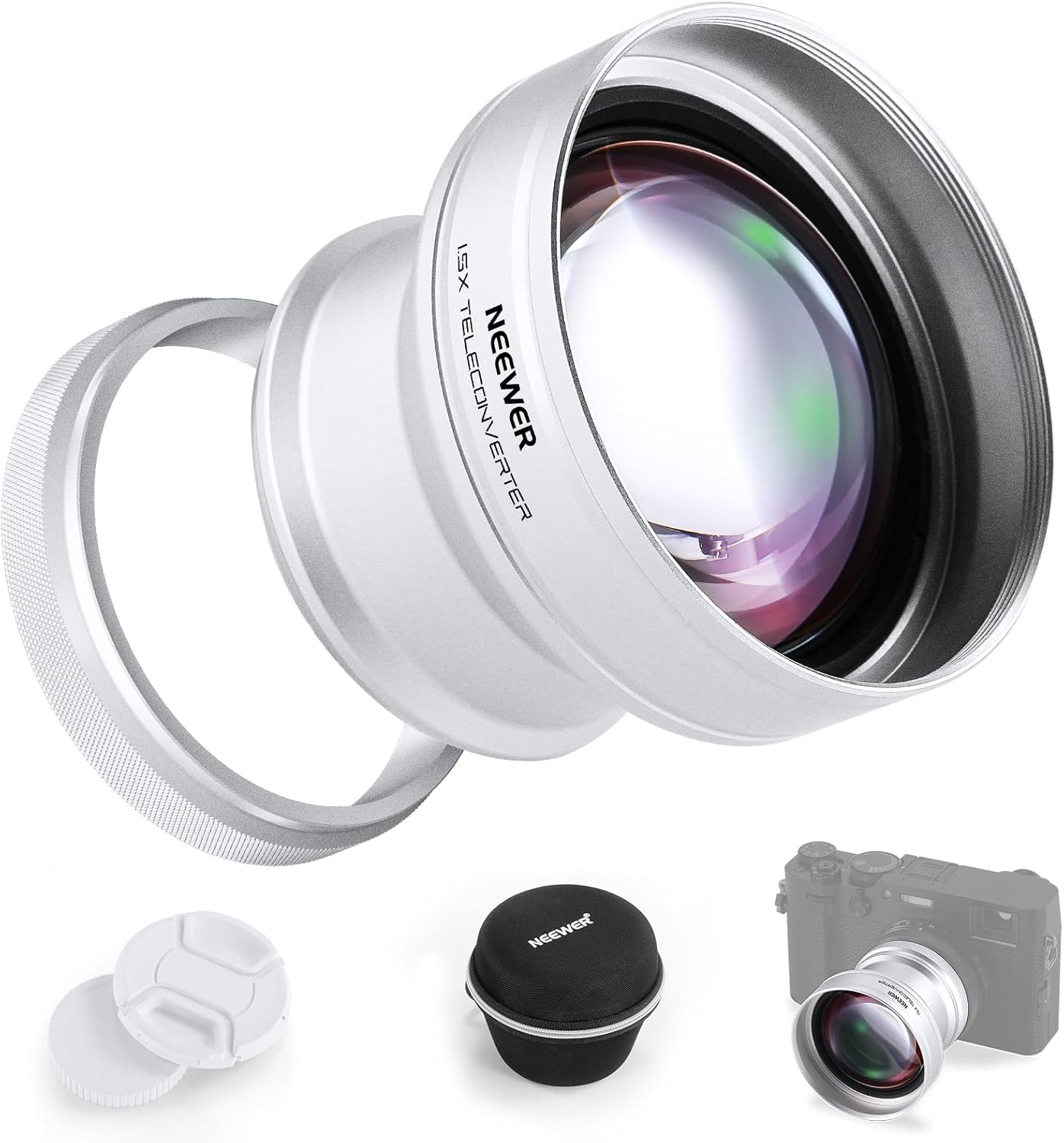 NEEWER 49mm 1.5X Teleconverter Lens for Fujifilm X100 Series