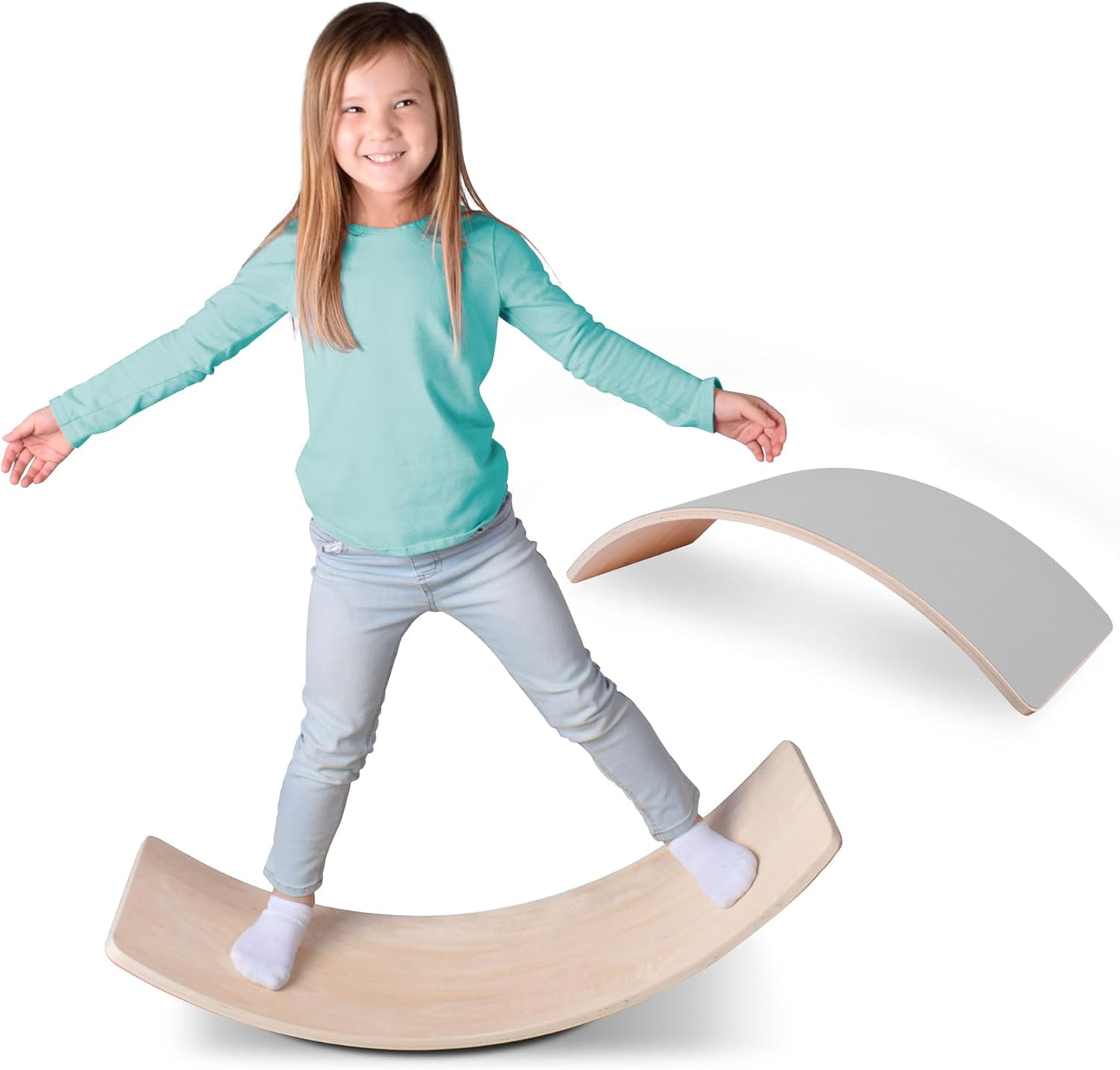 Non Slip Balance Board for Kids - Durable 35 Inch Rocker Toy