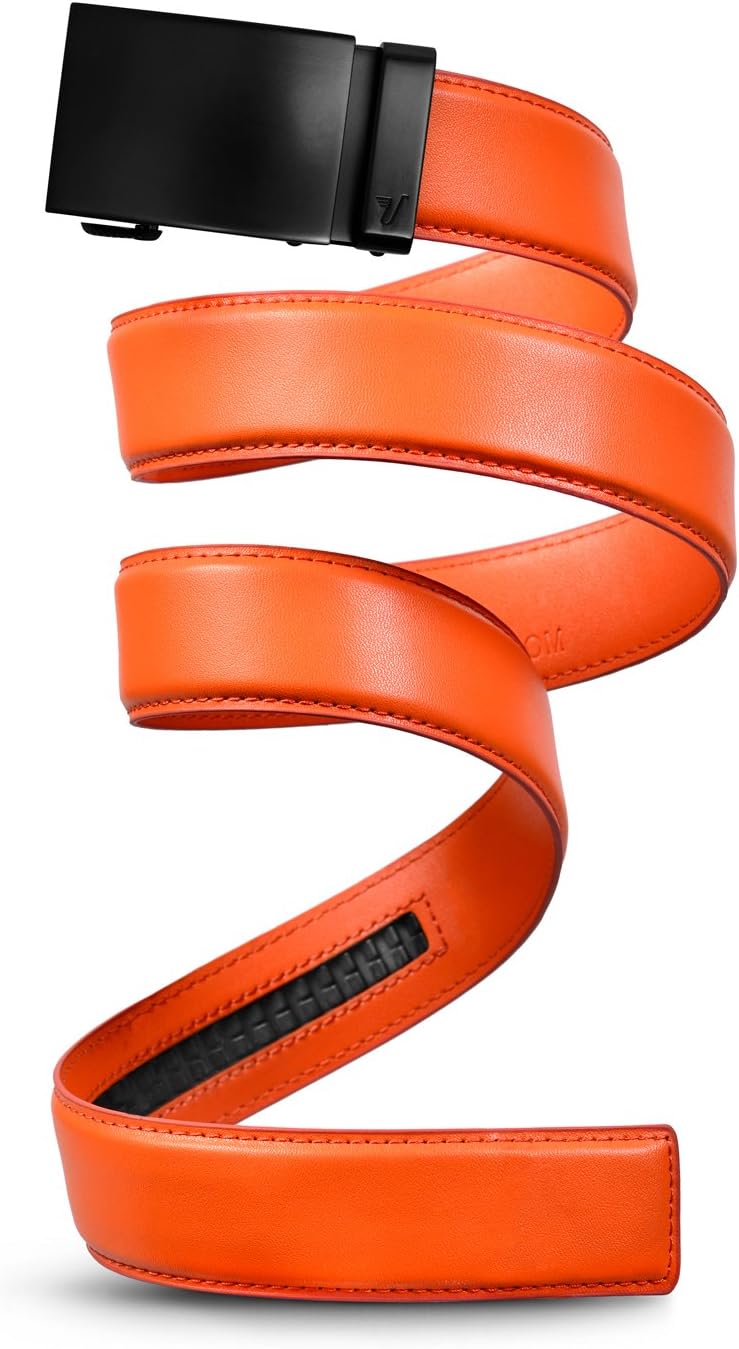 Mission Belt Men's Leather Ratchet Belt for Perfect Fit Every Time