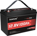 12V 100Ah LiFePO4 Lithium Battery 1280Wh - Compact High-Cycle Power