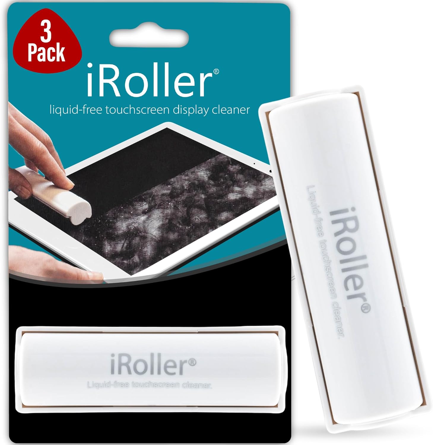 iPad Screen Cleaner by iRoller - Reusable & Washable Pack of 3