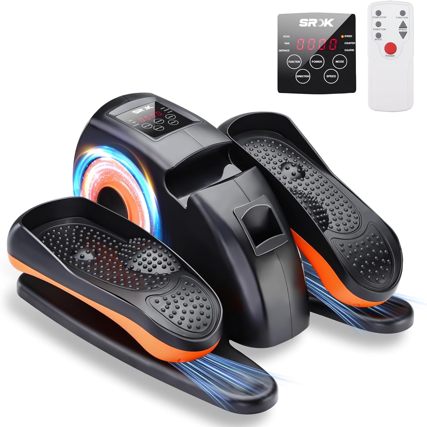 SROK Under Desk Electric Elliptical - 12-Speed Seniors' Leg Exerciser