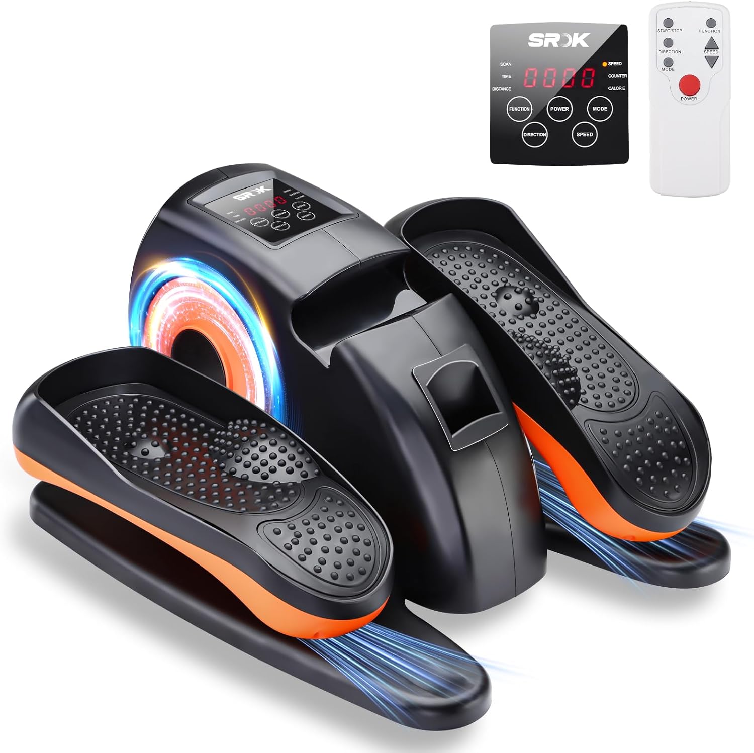SROK Under Desk Electric Elliptical - 12-Speed Seniors' Leg Exerciser