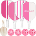 Pickleball Paddles Set of 4 - USAPA Approved Wooden Set