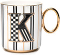 My Mug Decorative Ceramic Coffee Mug with Handle - Letter K