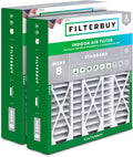 Filterbuy 20x25.25x3.5 Air Filter MERV 8 for Dust & Allergies