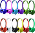CN-Outlet Kids Headphones Bulk 25 Pack - Wired On Ear Classroom Set