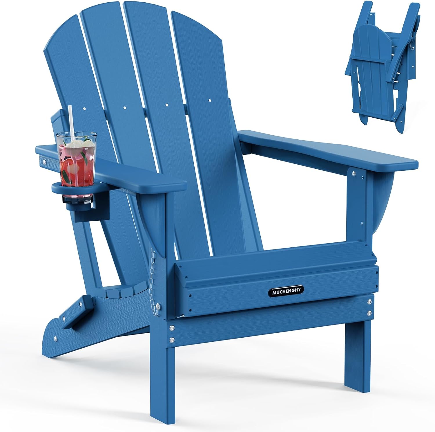 MUCHENGHY Folding Adirondack Chairs for Comfortable Outdoor Relaxation