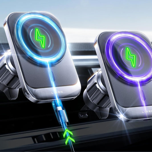 LISEN MagSafe Car Mount Charger: Fast Wireless Charging