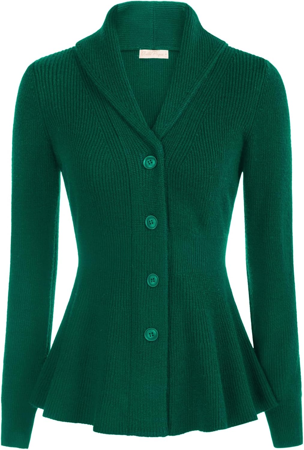 Vintage Cardigan Sweater for Women - Shawl Lapel Design