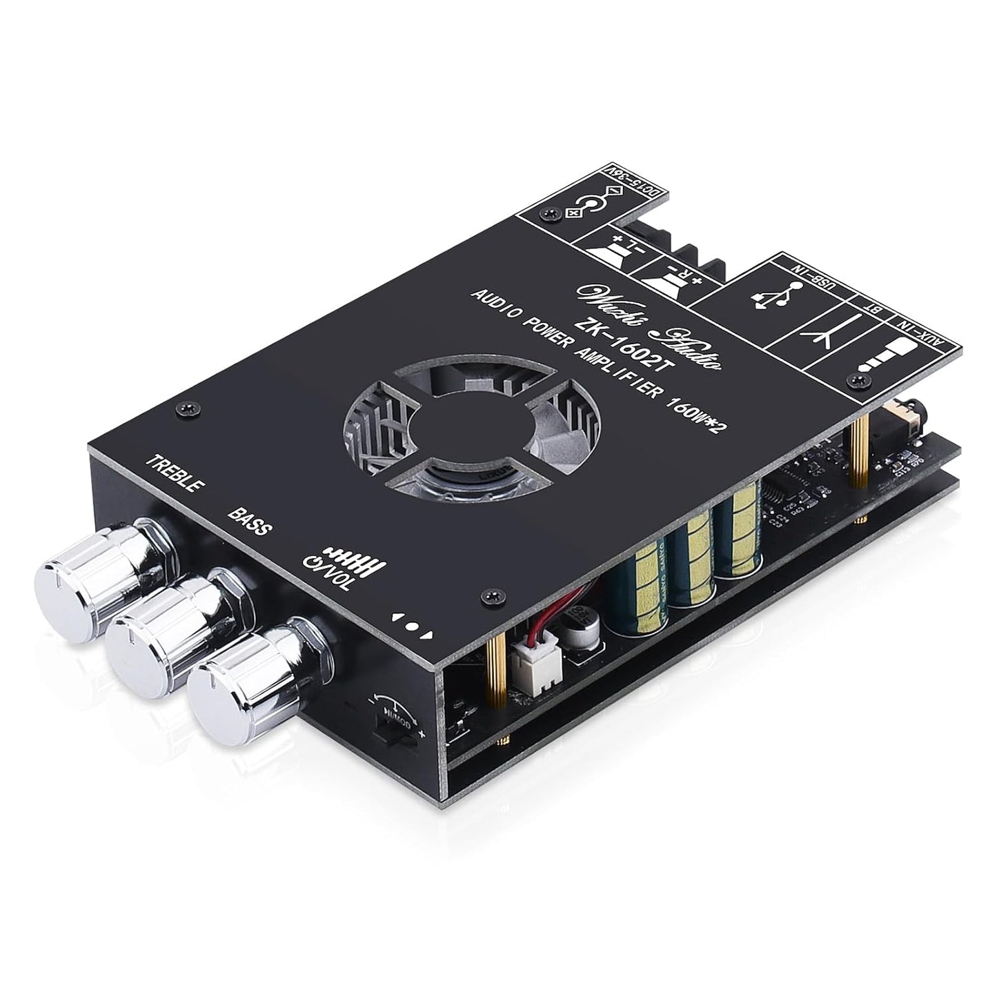ZK-1602T Bluetooth Power Amp - Hi-Fi Stereo 160Wx2 | DideaECO