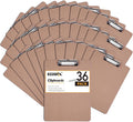 Clipboards Bulk 36 Pack Letter Size Wood Clipboards - Classroom Pack