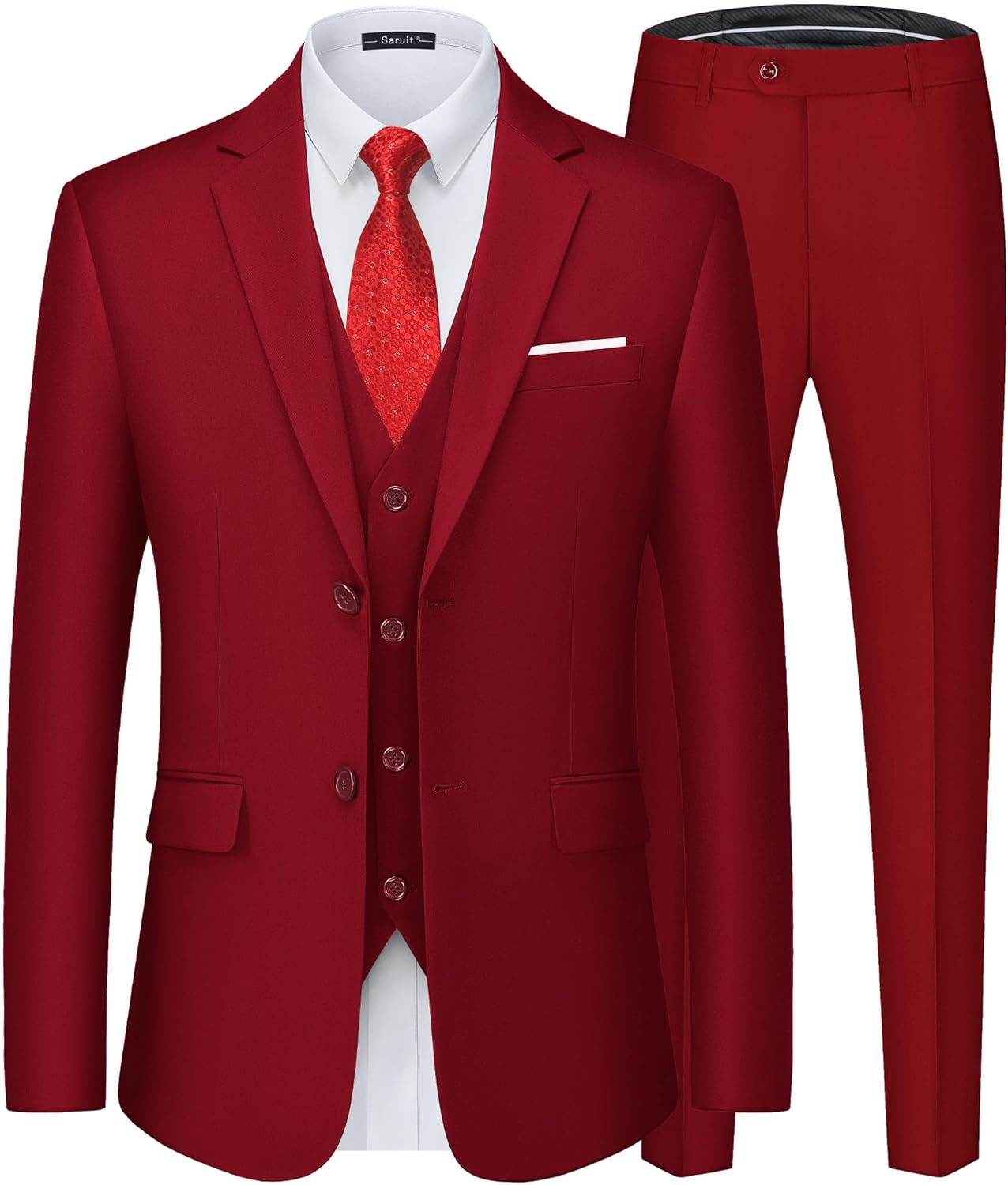 Men's Slim Fit Tuxedo Suit Set for Weddings and Parties