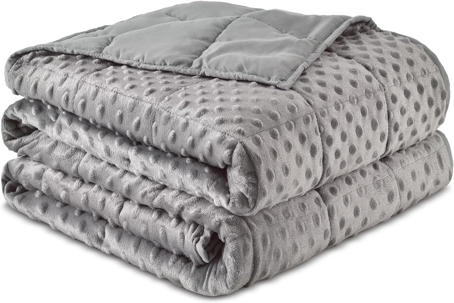 Sivio Weighted Blanket for Adults - Cozy 15 lbs Minky Throw