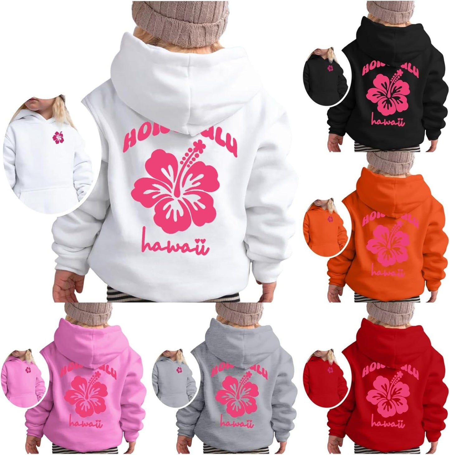 Pink Pom Puff Hoodie for Kids