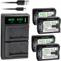 Kastar 4-Pack Battery and LTD2 USB Charger Replacement for JVC Everio