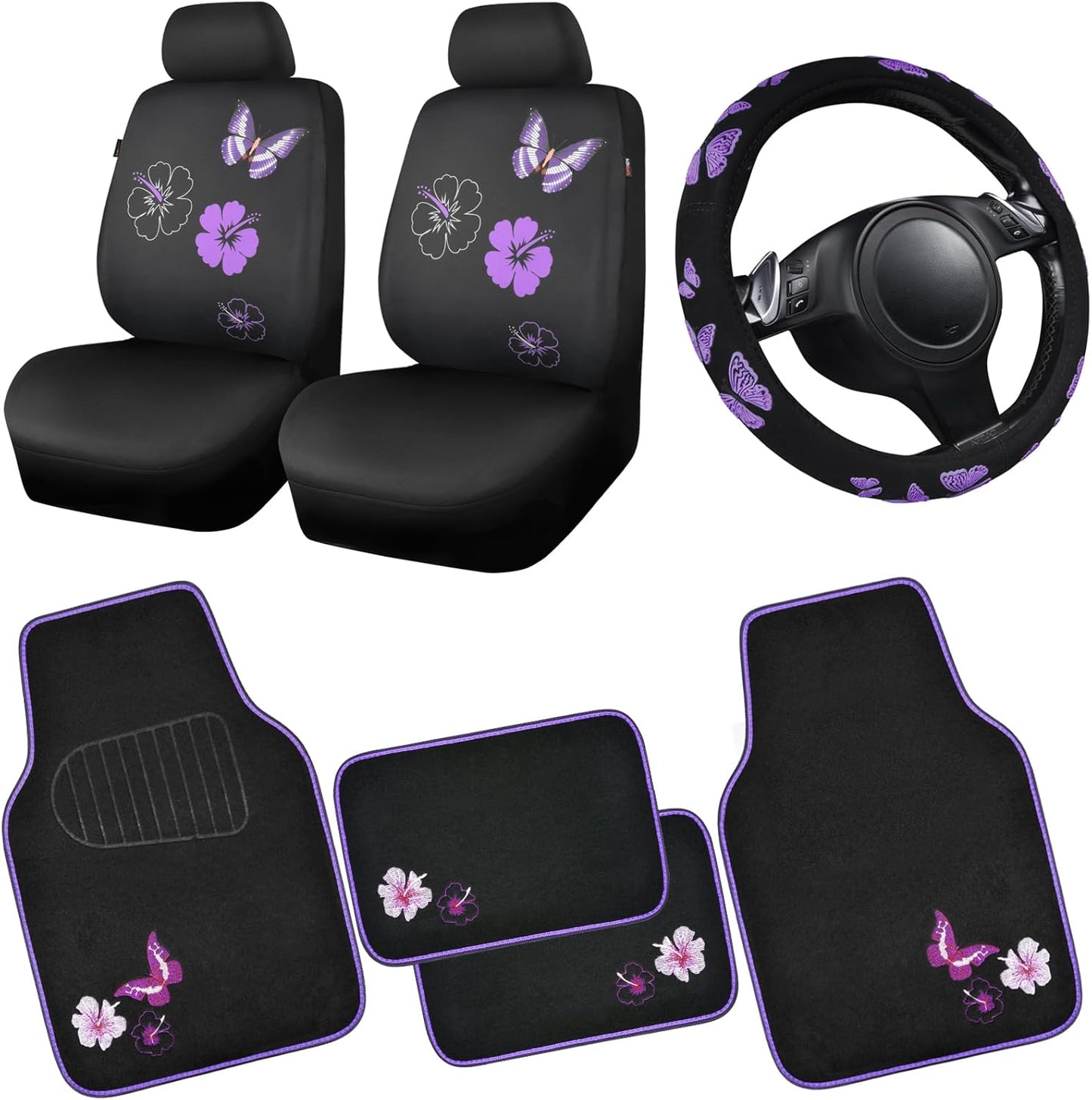 Butterfly Car Seat Covers and Accessories for Stylish Interiors