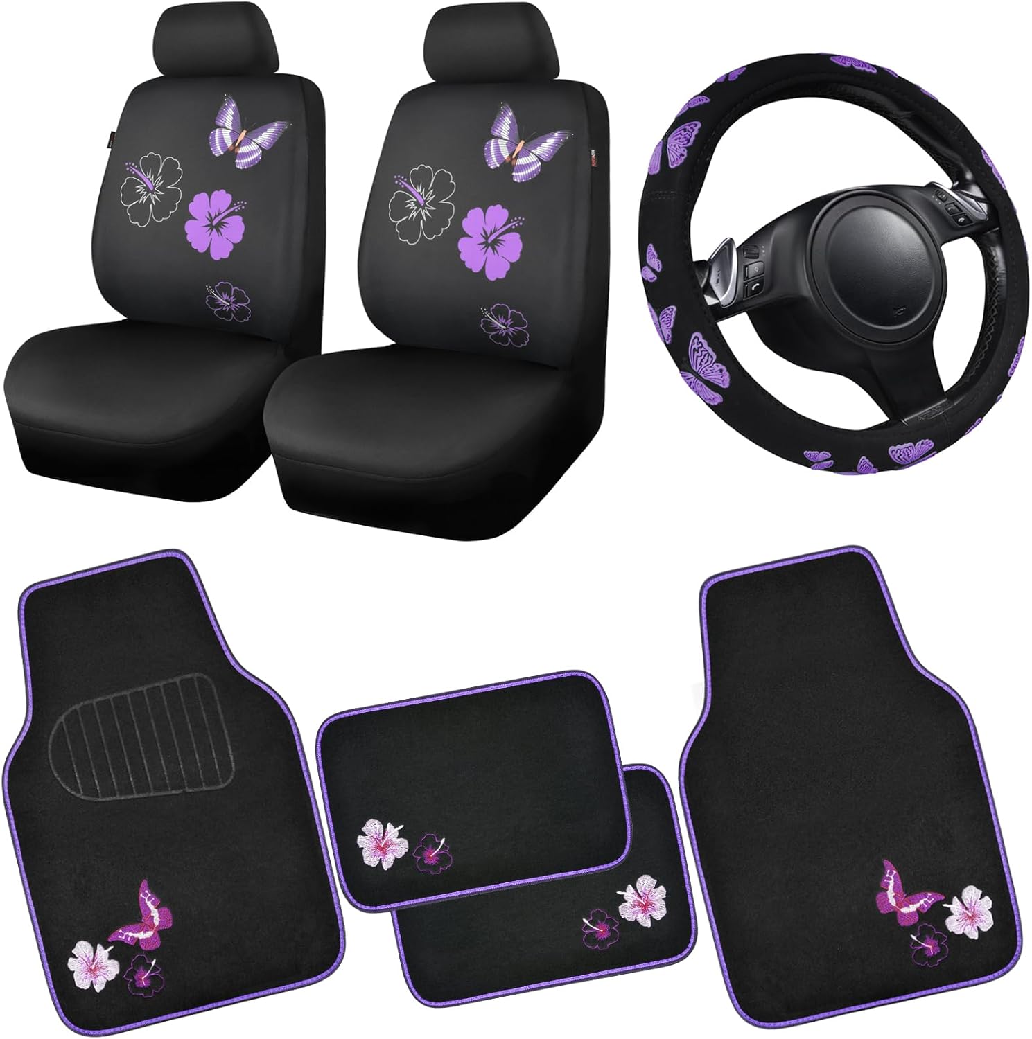 Butterfly Car Seat Covers and Accessories for Stylish Interiors