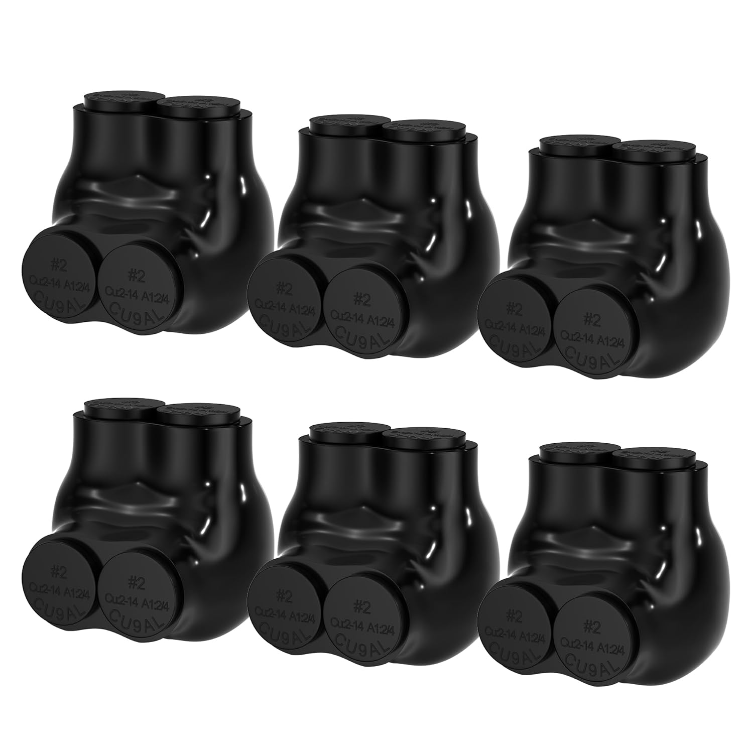2 Port Insulated Connector for Safe Aluminum to Copper Wiring