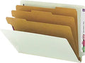 Smead Pressboard End Tab Classification Folder, 8-Section - Secure
