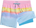 maamgic Mens Swim Trunks with Compression Liner - Mid-Thigh Fit