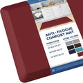 Kitchen Mat Cushioned Anti Fatigue Rug 20in x 39in Red - Comfort