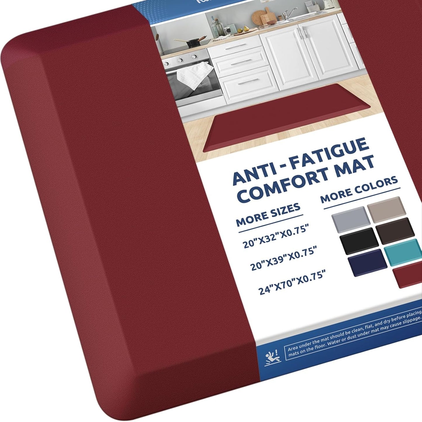 KitchenClouds Anti Fatigue Kitchen Mat for Comfort and Safety