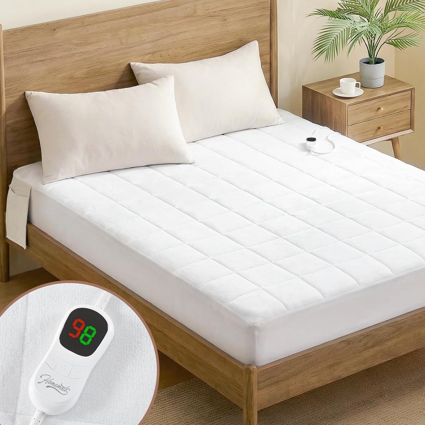 Homemate Heated Mattress Pad TwinXL Size for Ultimate Comfort
