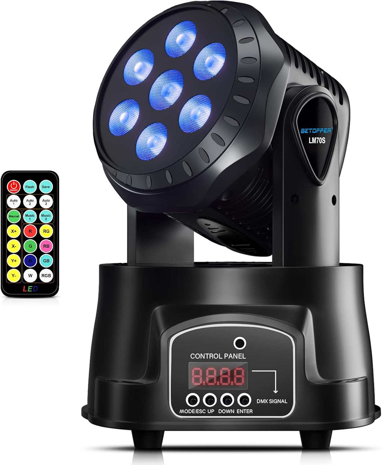 BETOPPER Mini Moving Head DJ Lights for Parties and Events