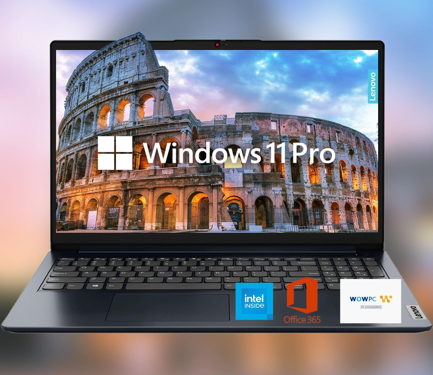Lenovo IdeaPad 15.6 HD Anti-Glare Laptop with Microsoft 365