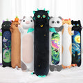 Long Cat Plush Kawaii Body Pillow - Oversized Soft Black Cat Pillow